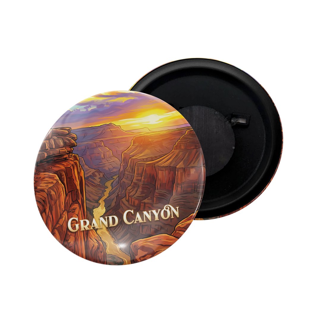 dhcrafts Fridge Magnet Multicolor Grand Canton D3 Glossy Finish Design Pack of 1